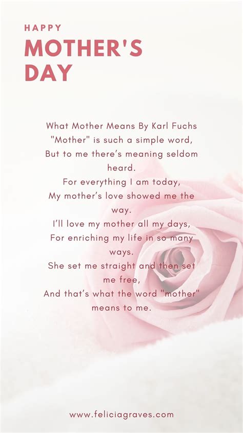 Happy Mothers Day Poems For Kids