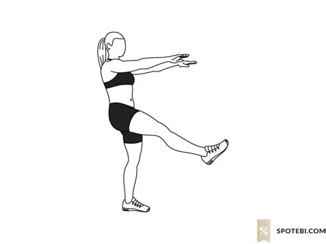Pistol Squat Illustrated Exercise Guide