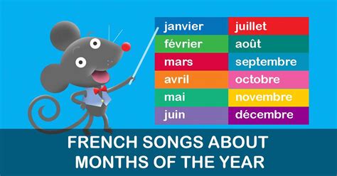 The Months Of The Year French