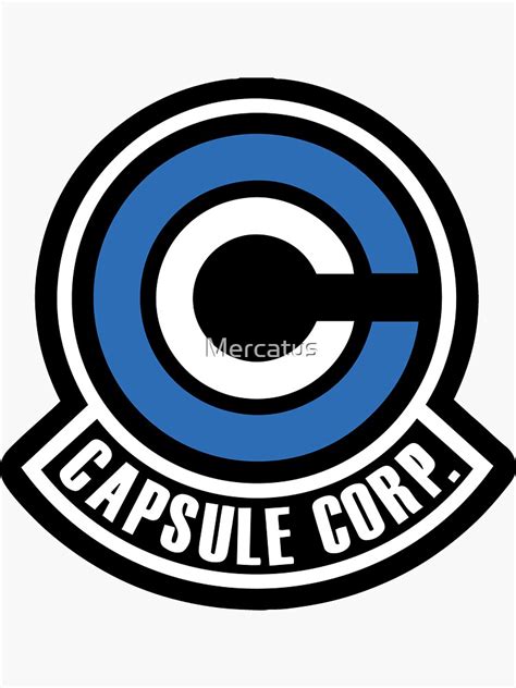 Capsule Corp Logo Color Sticker For Sale By Mercatus Redbubble