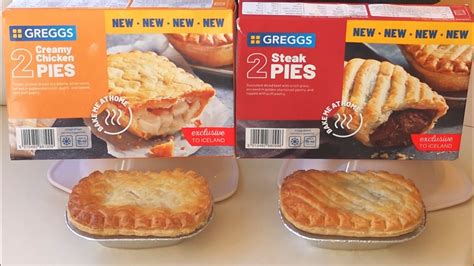 Greggs Steak Pies And Greggs Creamy Chicken Pies New Iceland Food
