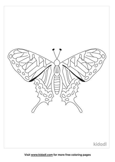 Free Tiger Swallowtail Butterfly Coloring Page Coloring Page