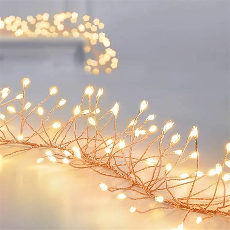 Ultrabright 288 Warm White Cluster Led String Lights Copper Cable Diy