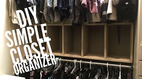 Check spelling or type a new query. Diy simple closet organizer - YouTube