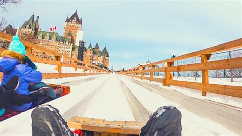 Tobogganing In Quebec City Must Try Winter Activities In Canada