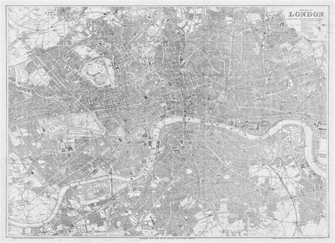 Bacons London Map Wallpaper Grey Majesty Maps And Prints