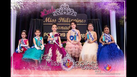 Little Miss Philippines Canada 2019 Prepageant Youtube
