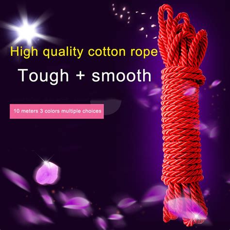 10m Thicken Sex Cotton Bondage Restraint Rope Slave Roleplay Toys For Couples Adult Games