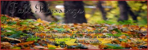 Christian Images In My Treasure Box Fall Blessings ~ Quote ~ Header