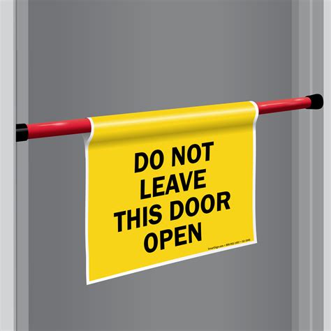 Door Safety Signs Keep Door Closed Signs