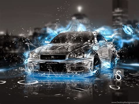 Cool Wallpapers Car With Blue Fire ~ Free 4d Wallpapers Desktop Background