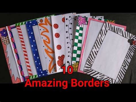 Mohd firdaus bin zainuddin matric number: 10 beautiful borders for projects handmade|simple border ...