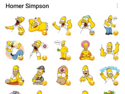 Homer Simpson Sticker Pack Telegram Stickers Library
