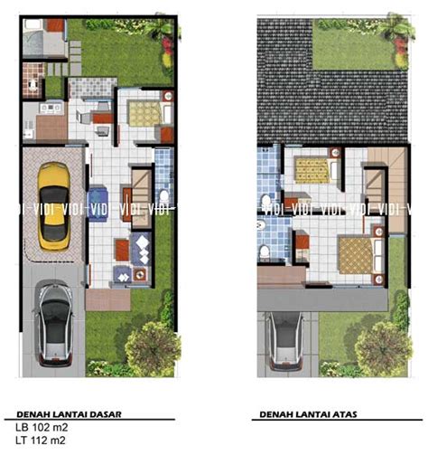 Konsep rumah kost 2 lantai tipe arjuna di lahan 15x25 meter via aguscwid.com. Rumah Minimalis Cat Abu Abu: terbaru: Denah Rumah Type 100 ...