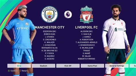 PES 2021 - Manchester City vs Liverpool | New Kits 2022 | English