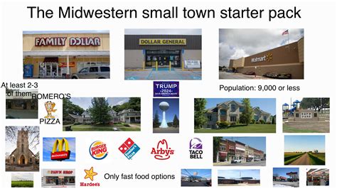 The Midwestern Small Town Starter Pack First Pack Rstarterpacks