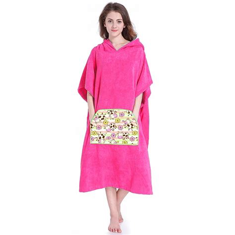 Soft Touch 100 Cotton Beach Hooded Towelponcho For Adults Buy