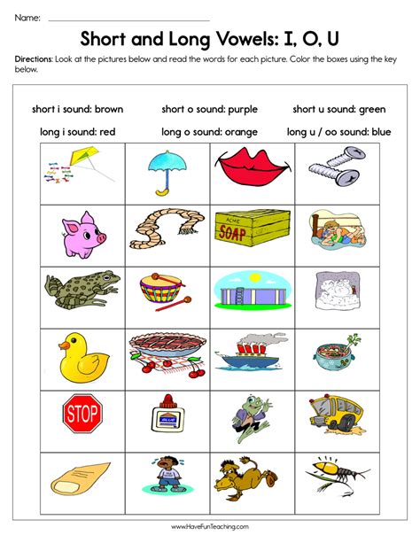 Long Vowels Worksheets Have Fun Teaching