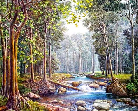 Imágenes Arte Pinturas Selección Paisajes Naturales Con Piedras