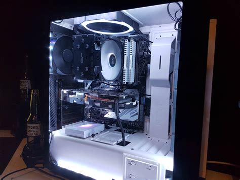 First Build Black And White Theme Gaming Computer Gaming Computer