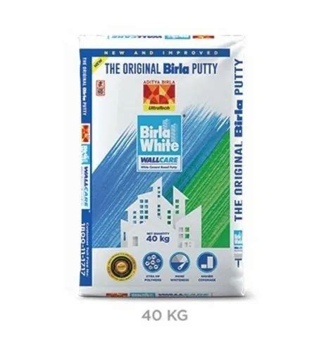 Birla White Wall Care Putty 40kg Bag Price Bag Poster