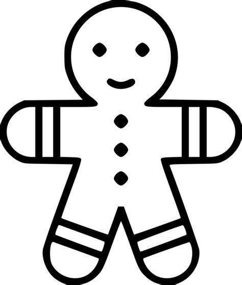 Gingerbread Man Transparent Png Images - Gingerbread Man Svg Free