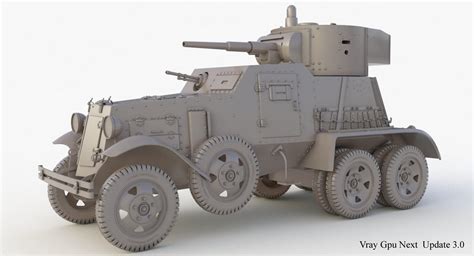 Ba 6 Armored Car 3d Model By Mak21