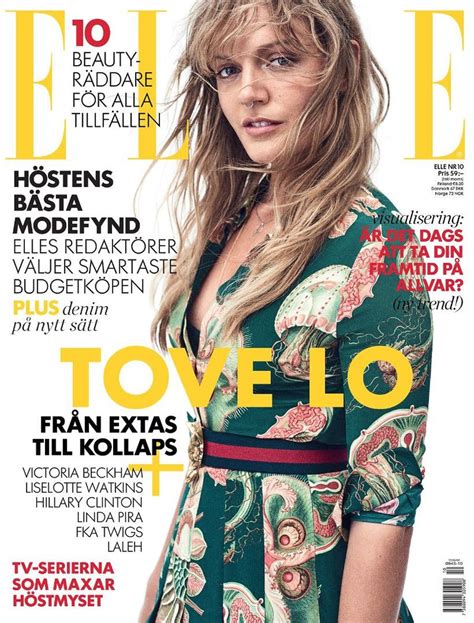 Elle Sweden October 2016 Cover Of Tove Lo Elle Sweden