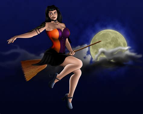 Sexy Witch On A Broomstick By Jasonsnydertsg On Deviantart