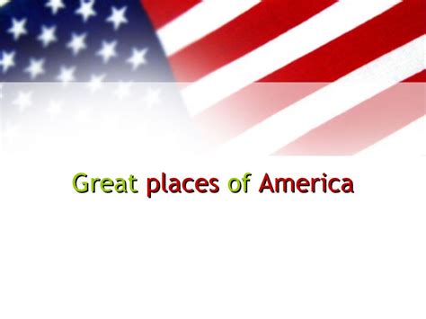 United States Of America Ppt