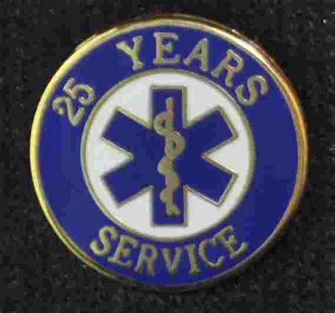 25 Year Ems Service Pin Ss Ems 25