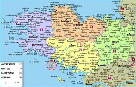 Carte De Bretagne Géographie Arts Et Voyages En 2020 Carte