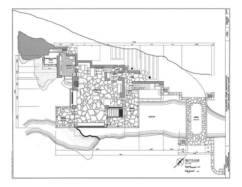 Frank Lloyd Wright Waterfall House Floor Plans