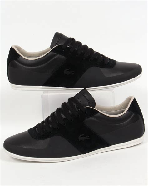 Lacoste Turnier Trainers Blackleathershoesnappa