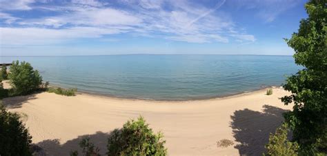 All cabins have heat and air conditioning. Lake Huron Cottage on Sandy Beach in Lexington MI w/2 RV ...