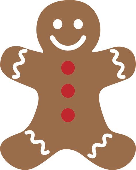 Clipart - Gingerbread Man
