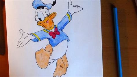 How To Draw Donald Duck C Mo Dibujar El Pato Donald Youtube
