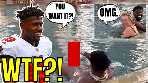Antonio Brown Caught On Video At A Pool Exposing Himself His Nfl