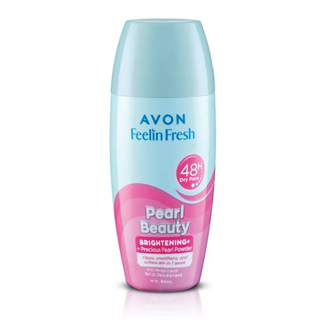 Feelin Fresh Brightening Pearl Beauty Anti Perspirant Roll O Avon