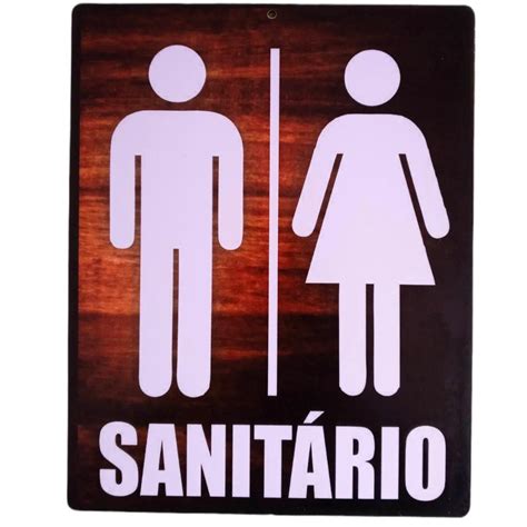 placa identificação sanitário banheiro unissex mdf shopee brasil