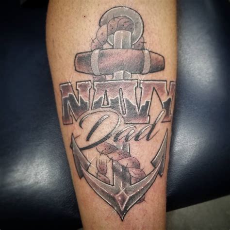 Navy Dad Anchor Tattoo Veteran Ink