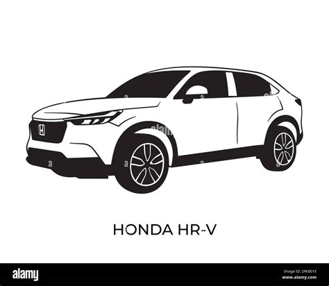 Vector Silhouettes Of Honda Brand Cars Sale And Repair Stock Vector