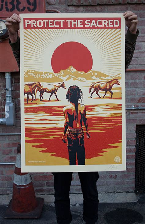 Protect The Sacred Offset Poster Obey Giant