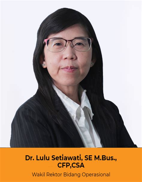 Dr Lulu Setiawati Se Mbus Cfp Ca Qwp Matana University Real