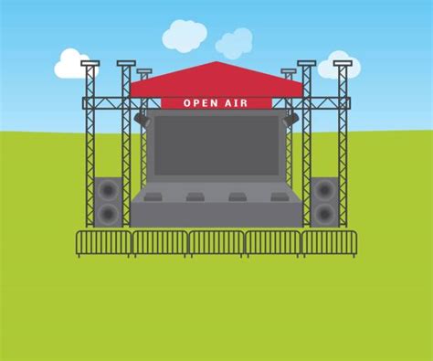 Outdoor Music Festival Illustrations Royalty Free Vector Graphics