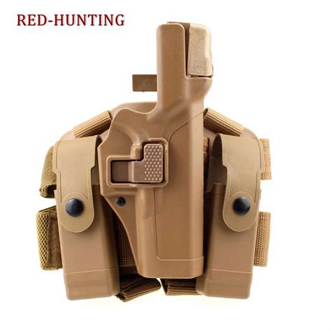 Tactical Gun Holster Right Hand Drop Leg Thigh Pistol Holster For Glock