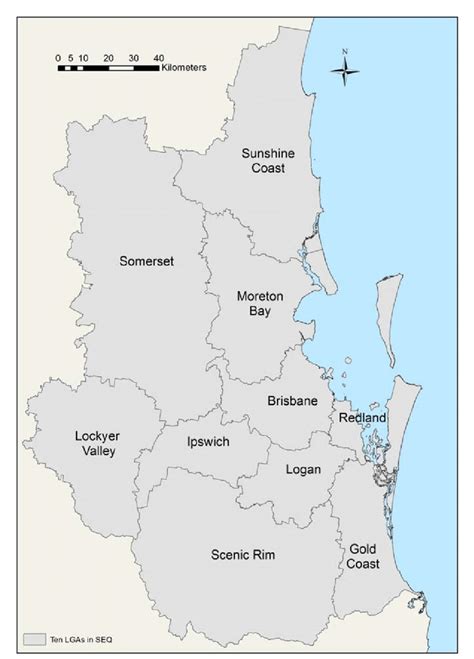 1 Local Government Areas In South East Queensland 116 Download