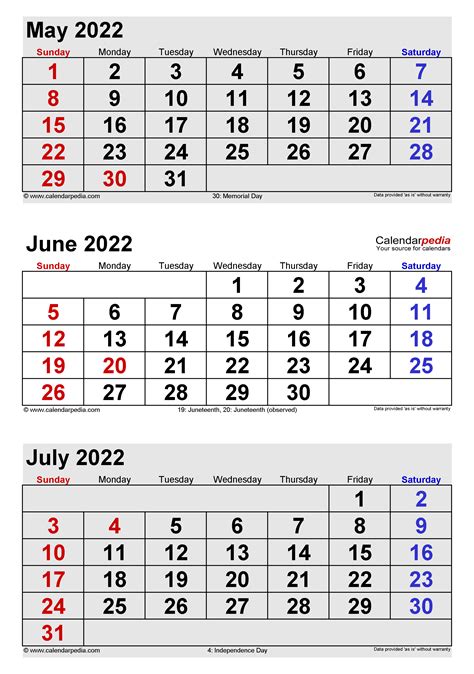 Printable Calendar April May June 2022 Printable Word Searches
