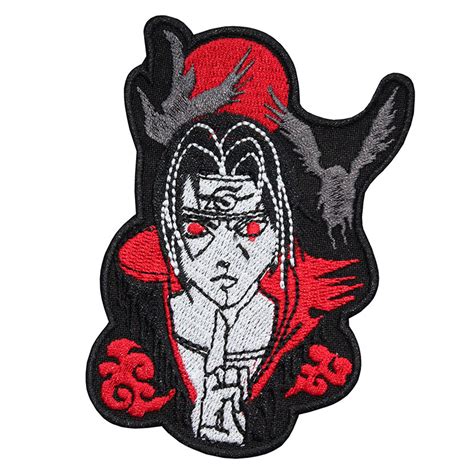 Itachi Uchiha Patch Sew On Naruto Patch Iron On T Etsy