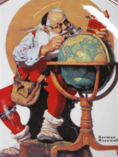 Sale Norman Rockwell Saturday Evening Post Santa Claus Collectors Plate